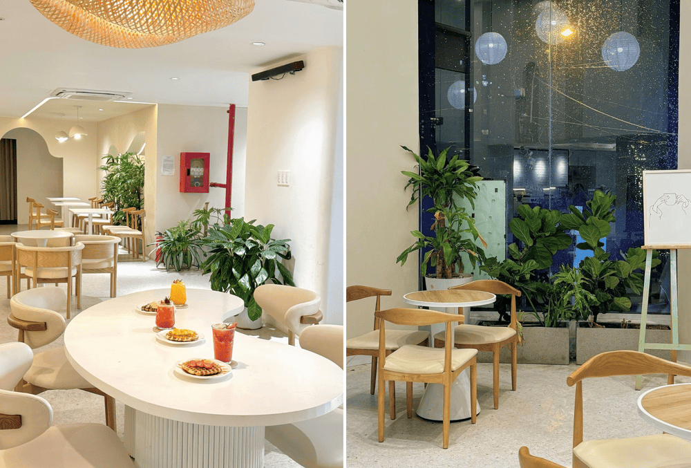 YOON Coffee c&oacute; kh&ocirc;ng gian rộng, nhiều chỗ ngồi để học b&agrave;i v&agrave; l&agrave;m việc (Nguồn: YOON Coffee)